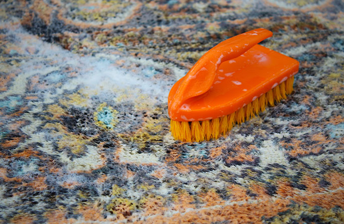 Trick for Easily Clean Oriental Rugs