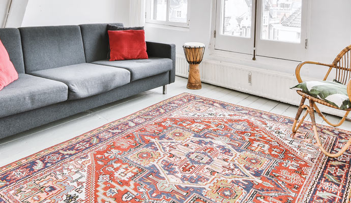 oriental rug on room