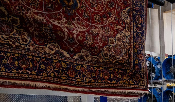 Persian rug cleaning and drying