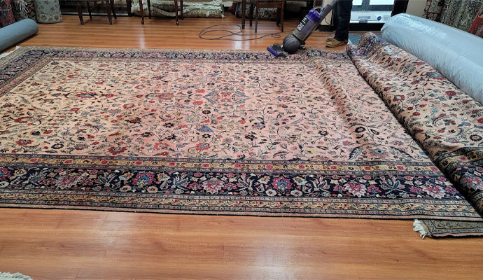 Persian rug cleaning and drying