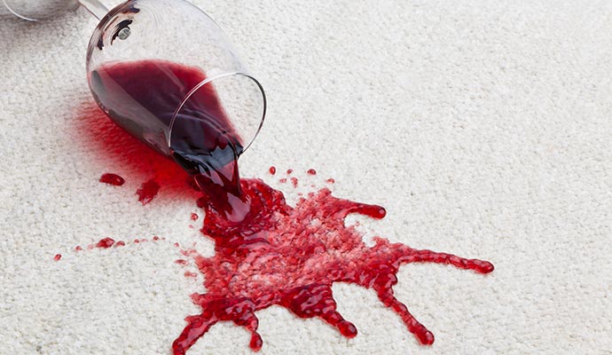 Spills on rug