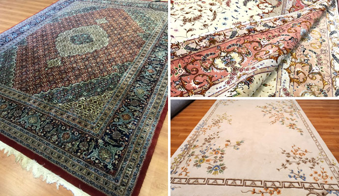 Various types of rug we clean